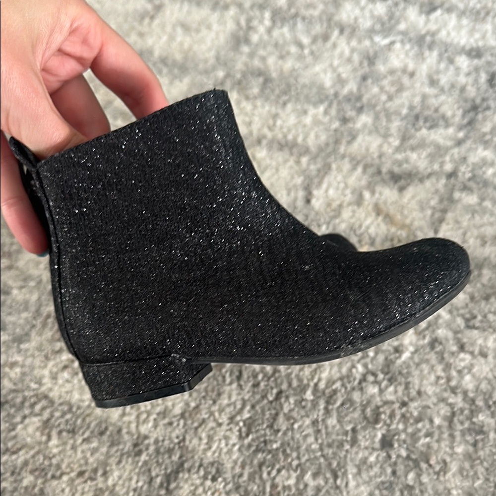 Nordstrom Rack Black Glitter Boots 8